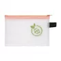 Foldersys A6 bolsa con cremallera transparente de polipropileno para documentos