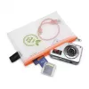 Foldersys A6 bolsa con cremallera transparente de polipropileno para documentos