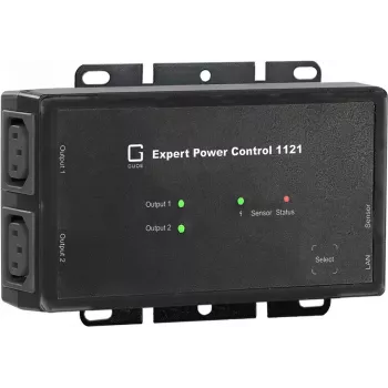 GÜDE 1121-1 EPC 10A 2xC13 1xSen.PortÜSS - PDU conmutada con medición y monitorización