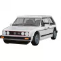 COBI 24662 Volkswagen Golf GTI (1976-1983) set de construcción, 1:35, blanco