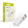 Mobile Origin adaptador de viaje 25W EU/US/UK/AU, blanco