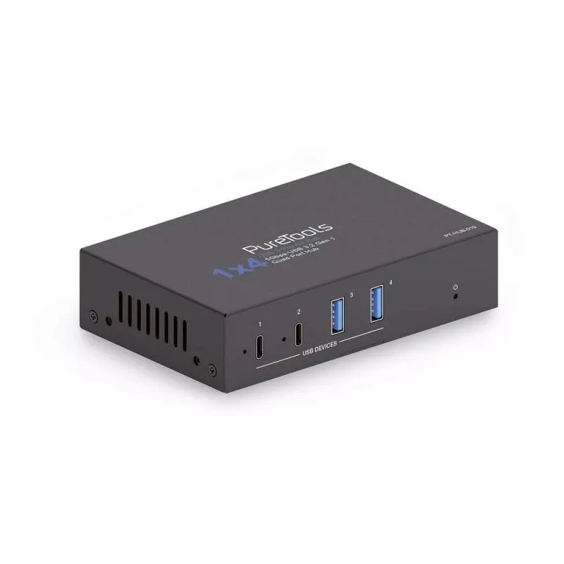 PureLink PT-Hub-010 hub industrial USB 3.2 Gen 1 de 4 puertos 2x USB-A 2x USB-C