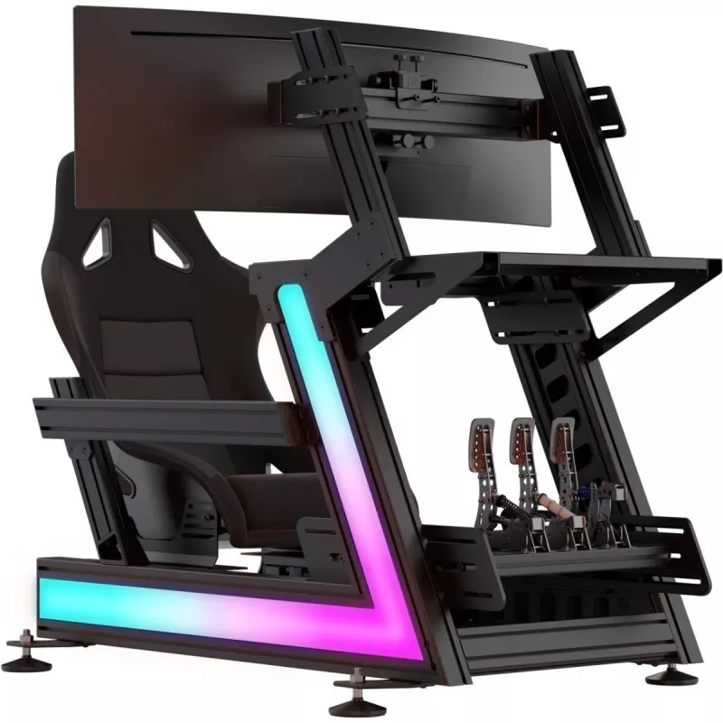 TrackTime Series One set de iluminación LED - kit de tira LED RGB para cockpits de sim racing