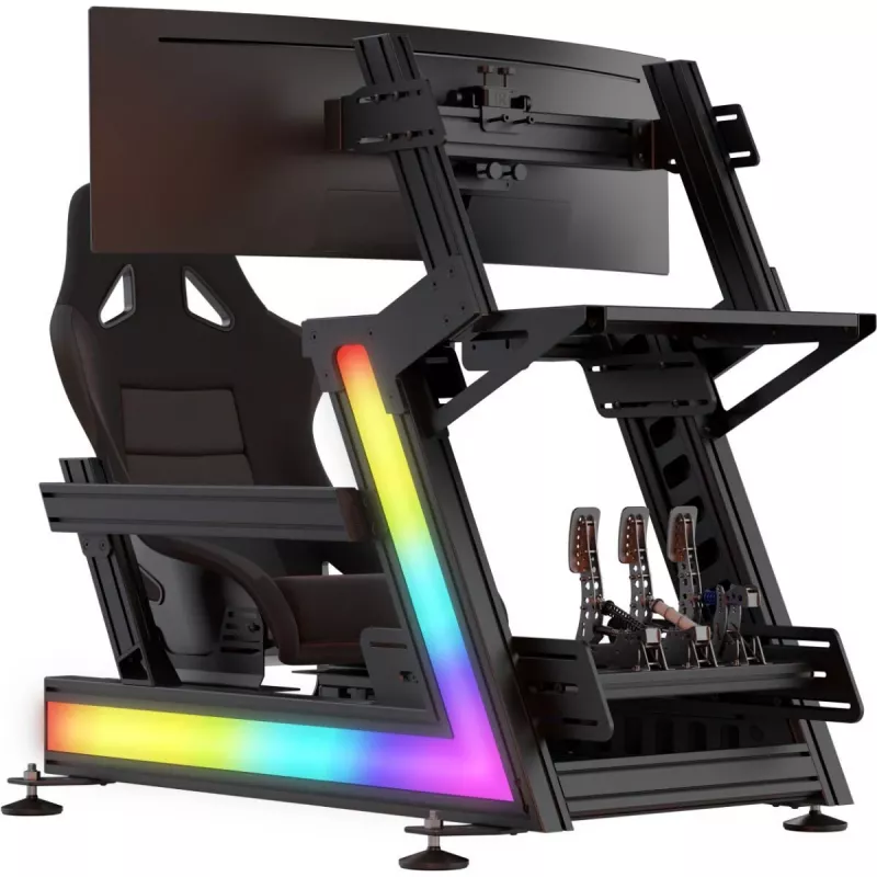 TrackTime Series One set de iluminación LED - kit de tira LED RGB para cockpits de sim racing