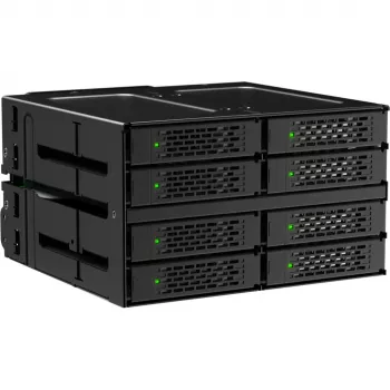 ICY DOCK ToughArmor MB508V5P-B Módulo backplane de acero completo 8 bahías 2,5 pulgadas U.2/U.3 NVMe SSD/HDD