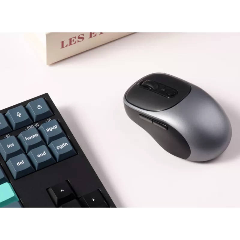 Keychron BM24-C61 ratón inalámbrico tri-modo PAW3212 Metal Grey
