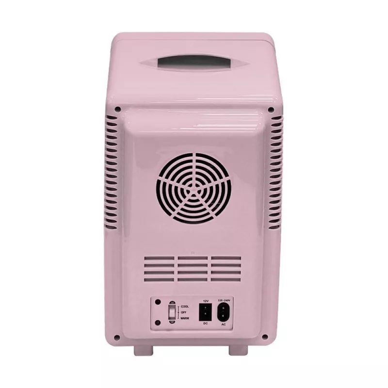 ELLE Home ESDAFX08PUEU mininevera con espejo de maquillaje LED 8L lila