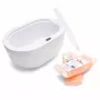 RIO PWAX-EU/1,1 Calentador de baño de parafina - 200W, capacidad 2,3kg, blanco con detalles morados
