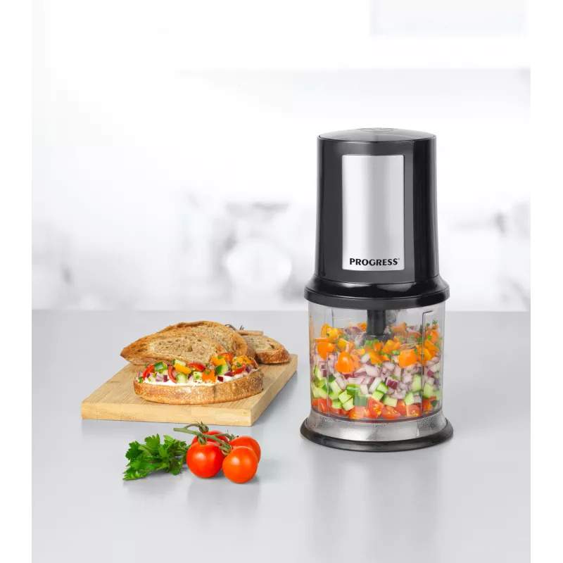 Progress EK5879PVDE Food Chopper 500W 1,2L negro/plata