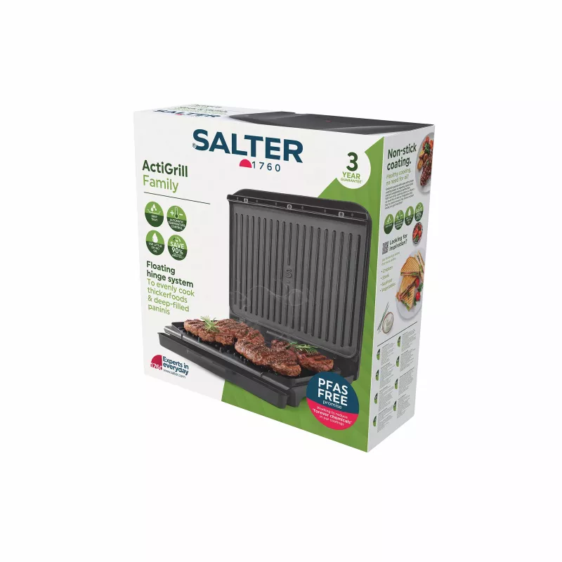 Salter EK6237VDE ActiGrill Family parrilla eléctrica