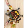 Giles & Posner EK4511GV2VDE Grill raclette de mesa 1200 W 8 personas negro/plateado