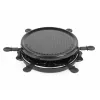 Giles & Posner EK4511GV2VDE Grill raclette de mesa 1200 W 8 personas negro/plateado