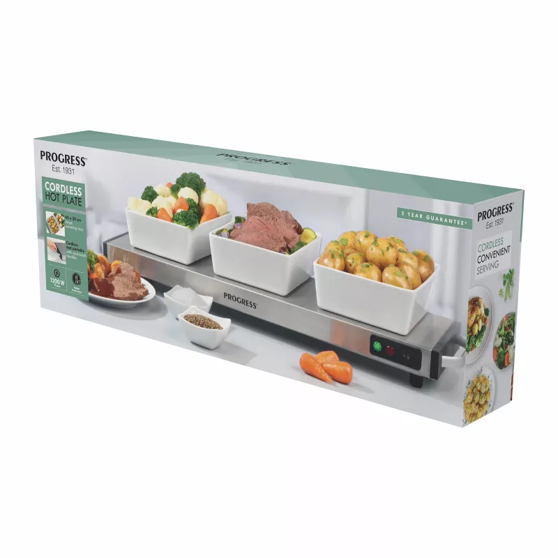 Progress EK2610PVDE Dispensador de agua caliente inalámbrico 2,5L 2200W plateado/negro