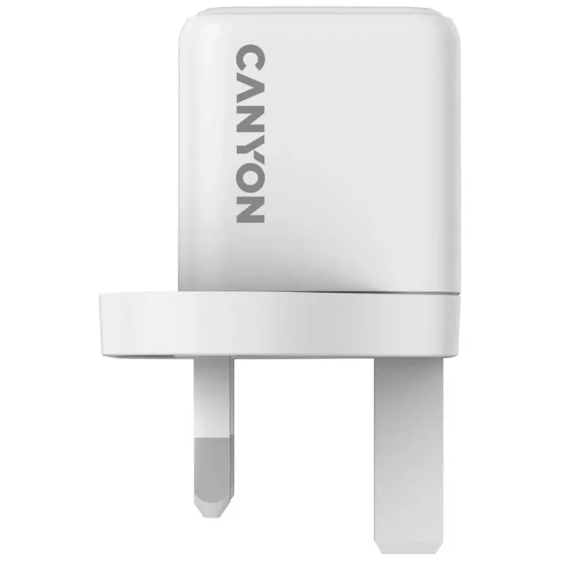 CANYON CU20C GaN 20W USB-C PD Cargador de pared UK Blanco