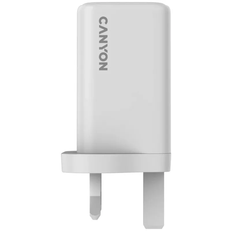 CANYON CU65ACC GaN 65W 2xPD 1xQC Cargador de pared UK Blanco