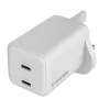 CANYON CU45AC GaN 45W 2xPD Cargador de pared UK Blanco