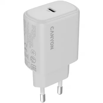 CANYON OnCharge 250 25W USB-C PD 3.0 Cargador EU Blanco