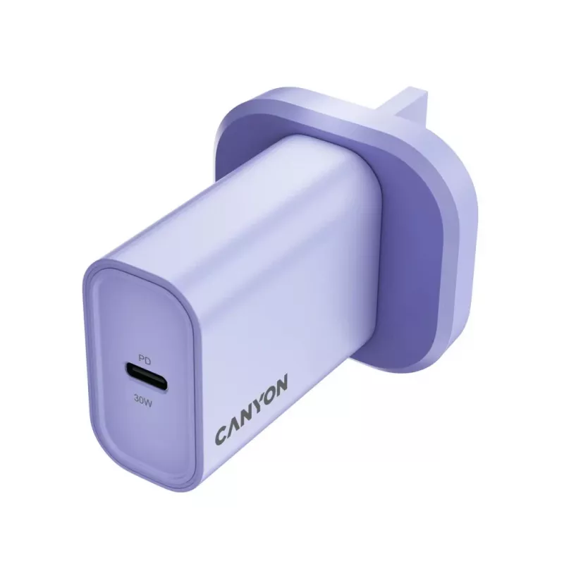 CANYON OnCharge 30CL Max Power 30W 1xPD UK Cargador de pared Morado