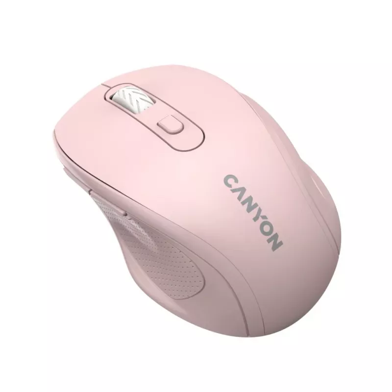 Canyon Ratón óptico inalámbrico 2.4 GHz de 6 botones, Rosa