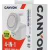 Canyon Base de carga inalámbrica 4 en 1, 30W max, tamaño: 70x70x70,3mm, peso: 414g, con cable de 1M, blanco