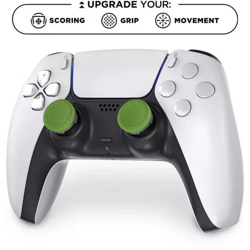 SteelSeries KontrolFreek Precision Sports Thumbsticks Football Edition (Verde/Negro, 2 uds., para mando PlayStation 5/4)