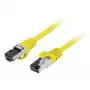 Latiguillo de red S/FTP Cat.8.1 2m LSZH CU amarillo Fluke probado