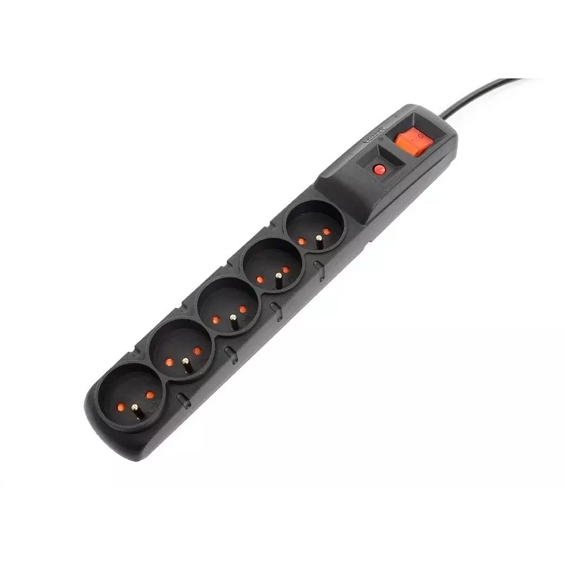 Accura Premium Crown Protección contra sobretensiones 5 tomas 5,0 m negra