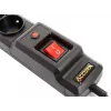 Accura Premium Crux Regleta de enchufes con protección contra sobretensiones 6 tomas 3,0 m negro