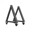 Maclean MC-183 Soporte de suelo móvil/ carro para TV, 37-80 pulgadas, VESA 800x400, 75 kg, ruedas con freno, negro