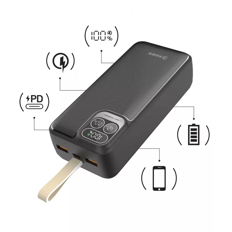 Hawk HW-PB30000 batería externa 30000mAh negra