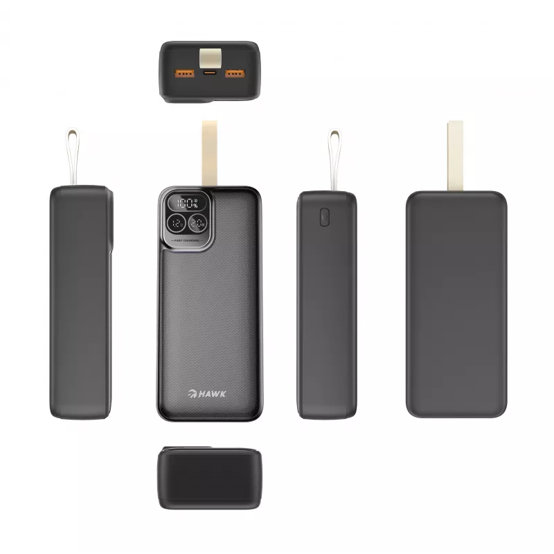 Hawk HW-PB30000 batería externa 30000mAh negra