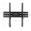KINGMOUNT KG-1004 Soporte de pared inclinable para TV para pantallas de 23-65 inch, VESA 100x100 a 400x400, hasta 45 kg