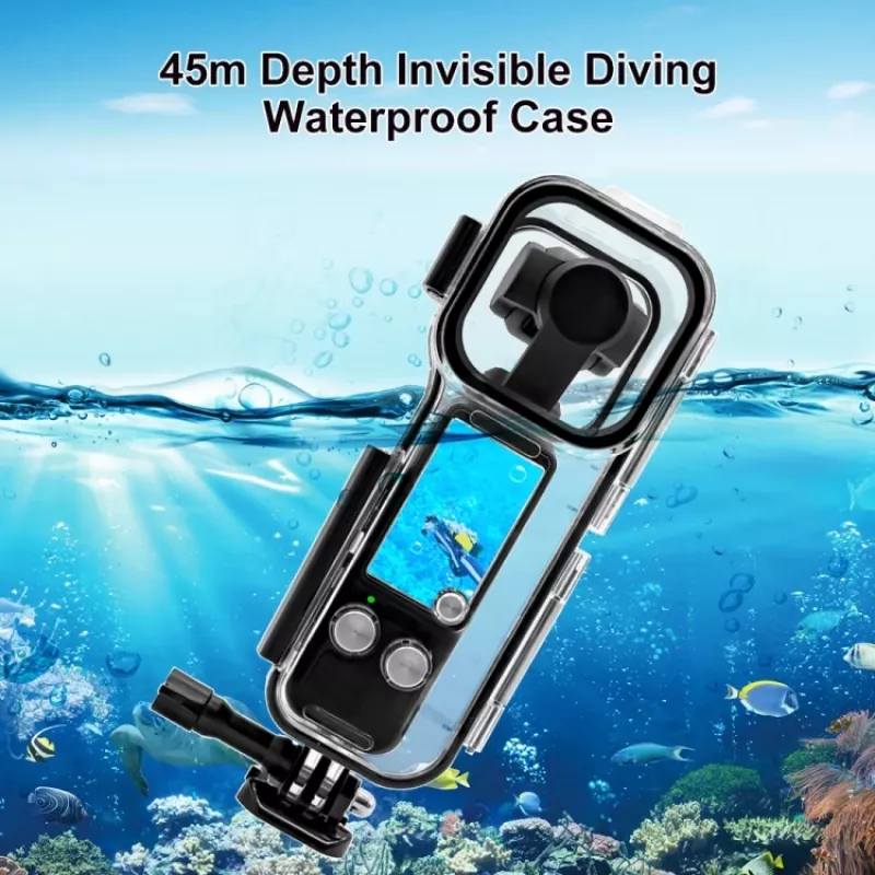 PULUZ Carcasa subacuática para DJI Osmo Pocket 3, sumergible hasta 45m, PU967T