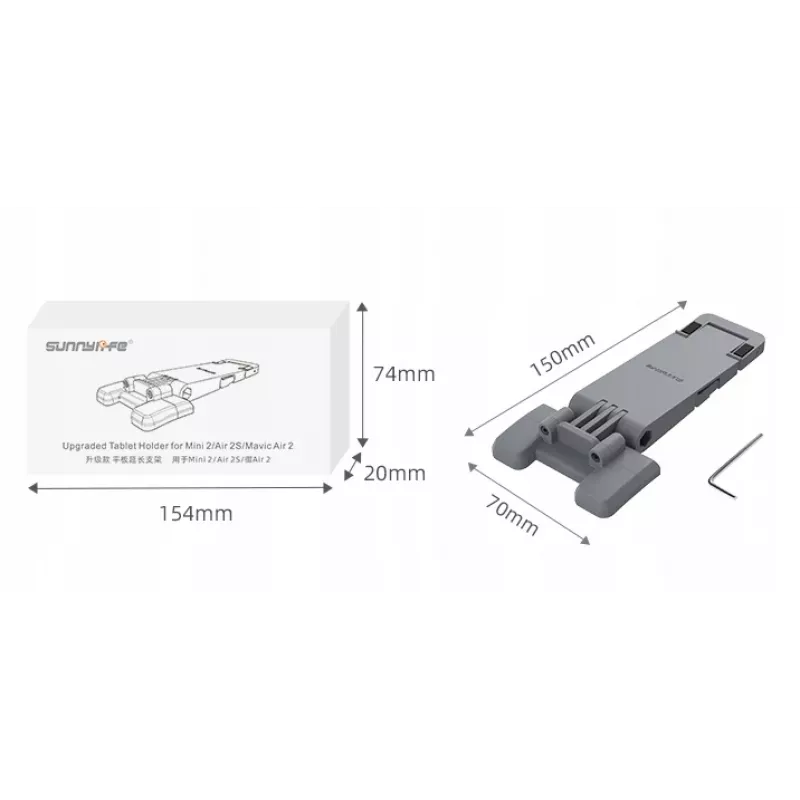SUNNYLIFE Soporte para tablet para DJI Mavic Mini 2 / Air 2 / Air 2S - Gris