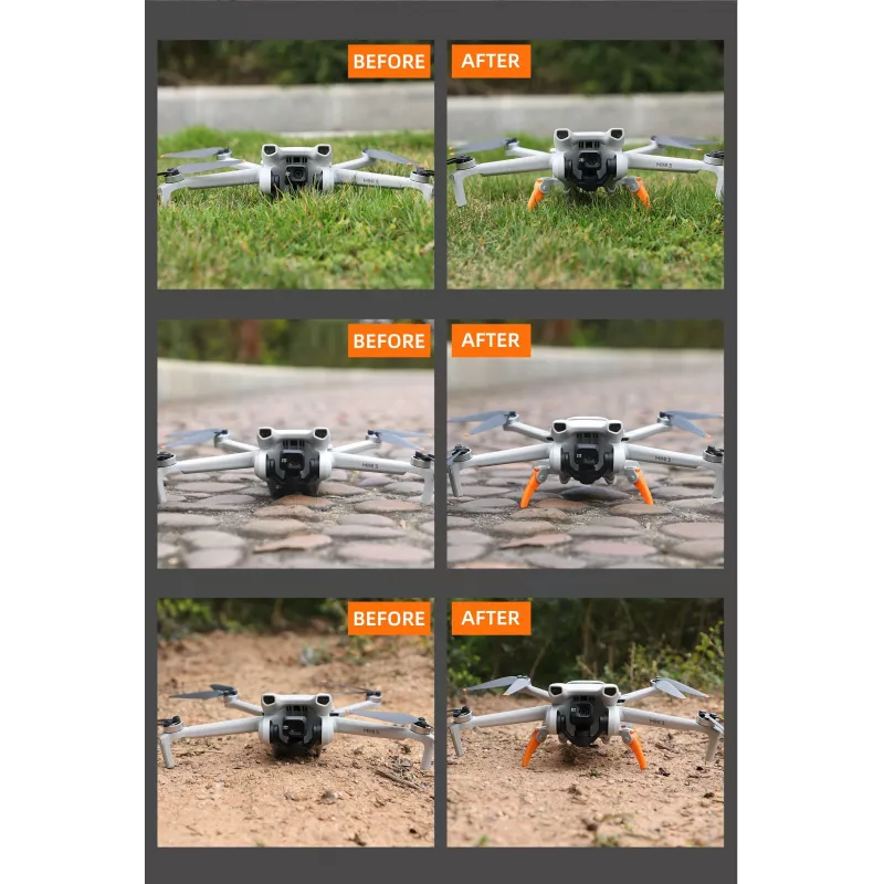 SUNNYLIFE Extensión de tren de aterrizaje para DJI Mini 3 / Mini 3 Pro - Gris (MM3-LG551-GY)