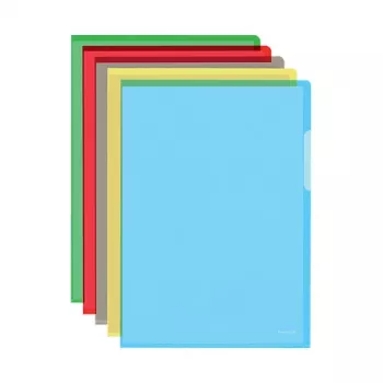 Fundas de documentos Bene A4 150 micras brillante HPVC transparente pack de 100