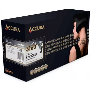 ACCURA Cartucho de tóner compatible para Kyocera TK-3160 (negro, alto rendimiento)