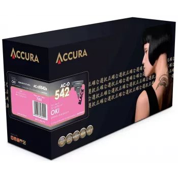 Accura Cartucho de tóner negro compatible OKI 46490608