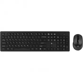 Teclado de membrana con cable Full-Size Accura Delano ACC-K1306 con Iluminación RGB, Negro