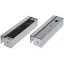 Juego de Manillas para Puerta de Cristal ATLO-BEB-3 Acero Inoxidable Cepillado Satinado Plata 2 Manillas