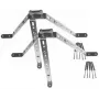 DELTA OPTICAL OMP-50R45-70 Soporte de Pared para Montaje de Mástil de Antena, Acero Galvanizado en Caliente, Distancia 50 mm, Diámetro de Mástil 45-70 mm