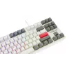 Teclado mecánico KRUX ATAX PRO RGB Creator Retro Gateron Yellow Pro (TKL, 87 teclas, hot-swappable, USB-C, teclas PBT Double-Shot, RGB por tecla)