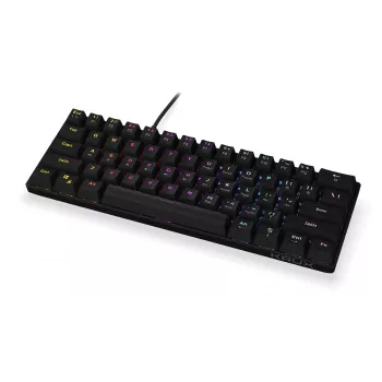 Teclado mecánico gaming KRUX Qara 60%, Outemu Red, negro, KRX0137