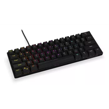 Teclado mecánico gaming KRUX Qara 60%, Outemu Red, negro, KRX0137