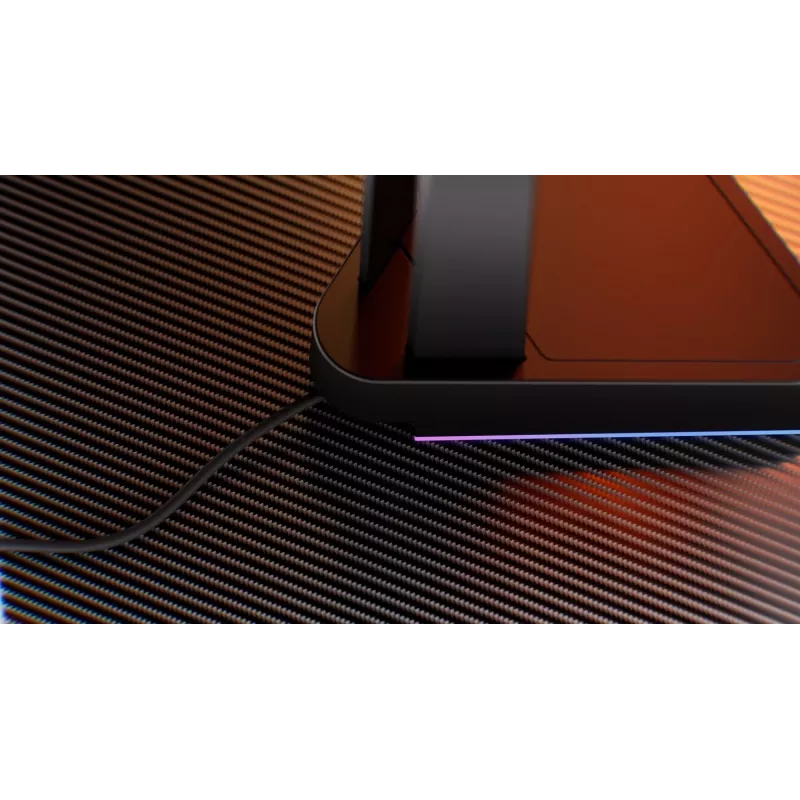 Soporte para auriculares KRUX Rivt con iluminación RGB, negro (KRXG003)