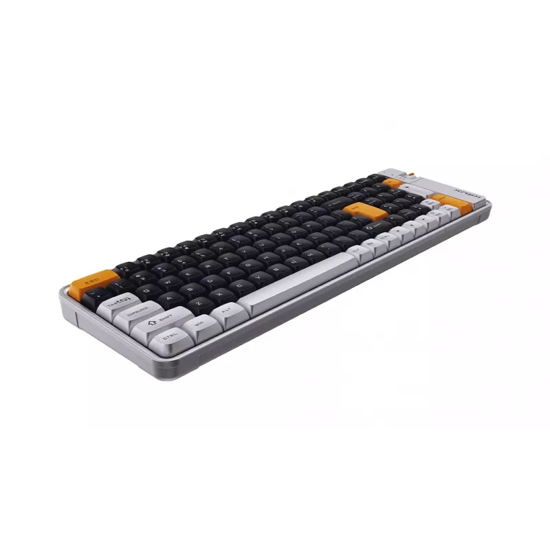 Teclado mecánico KRUX Zyro 96% Gateron Yellow PRO RGB Tri-Mode negro