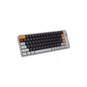 Teclado mecánico KRUX Zyro 75% Gateron Yellow Pro RGB negro