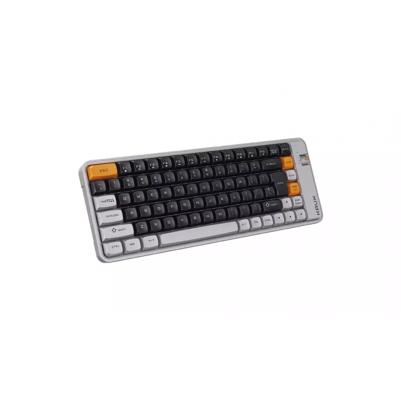Teclado mecánico KRUX Zyro 75% Gateron Yellow Pro RGB negro