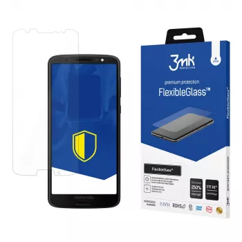 3MK FlexibleGlass Protector de pantalla de vidrio híbrido para Motorola Moto G6