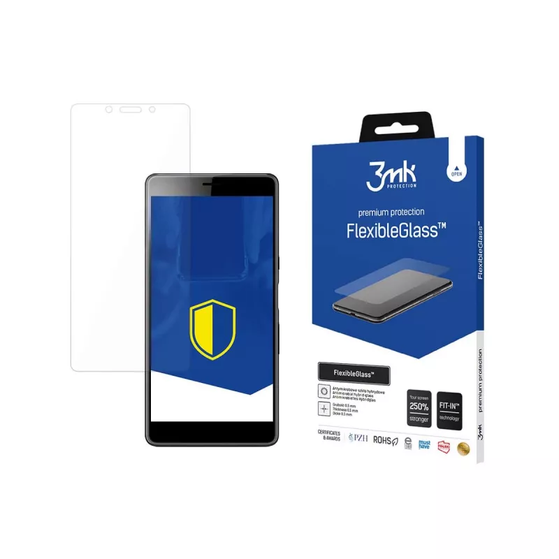 3MK FlexibleGlass Protector de pantalla de vidrio híbrido universal para Sony Xperia L3
